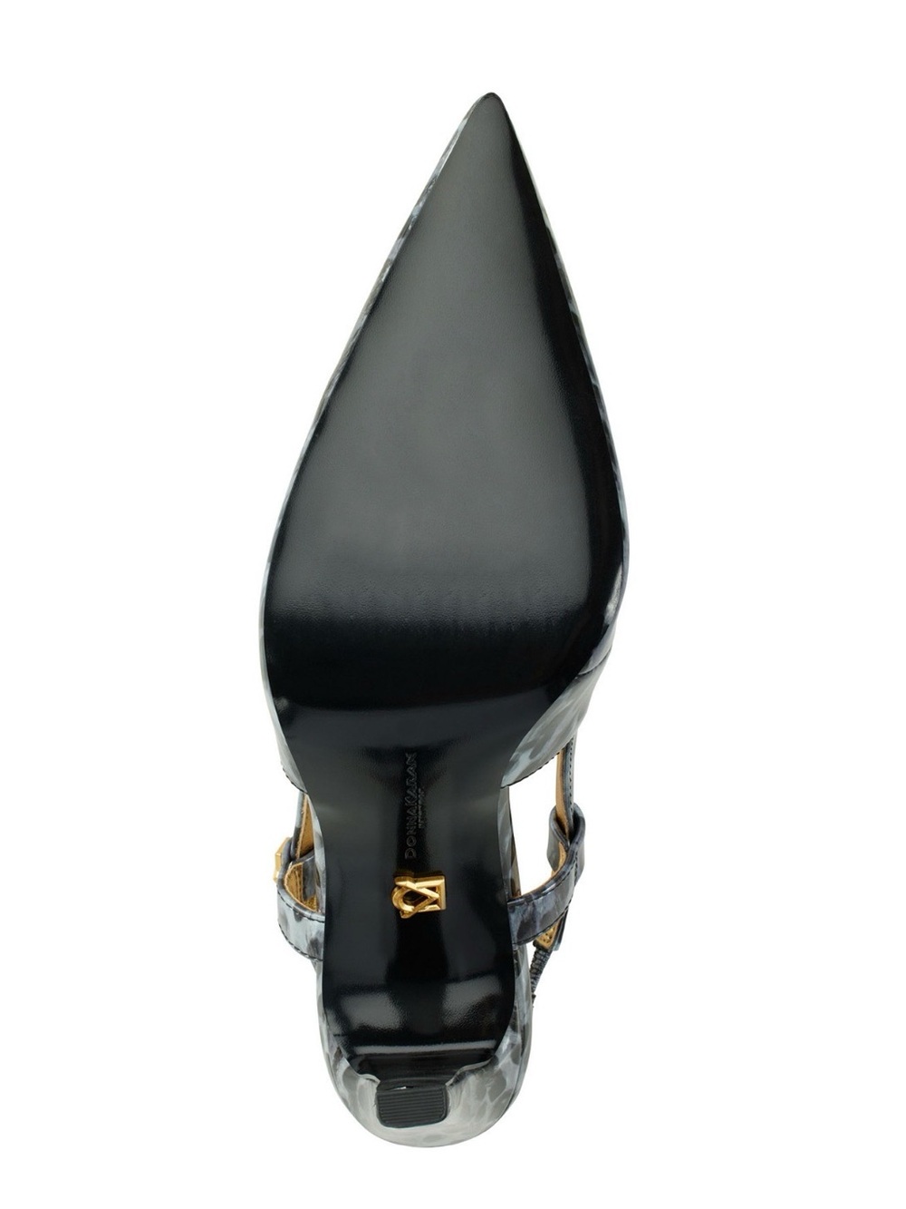 NIB Donna Karan Women's Donna Slingback Pumps. Sz 8.5. Grey Leopard. Retail $150 - Picture 5 of 8